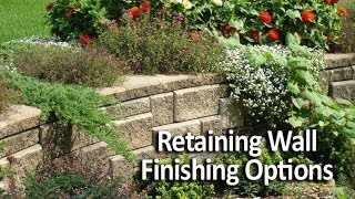 Retaining Wall Finishing Options How to Complete Your Wall Project [upl. by Naz112]