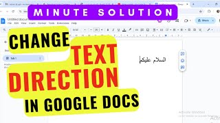 How to Change Text Direction in Google Docs Quickly  Google Docs Help  iCals Digital Solutions [upl. by Krista]