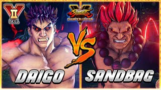 SFV CE 🔥 DAIGO Kage vs SANDBAG Akuma  Ranked Set 🔥 SF5 TenSFV [upl. by Akimet541]