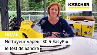 Nettoyeur vapeur SC 5 EasyFix  le test de Sandra  Kärcher [upl. by Ahsilef]