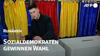 Sozialdemokraten gewinnen Wahl in Rumänien  AFP [upl. by Luci]