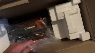 Canon Pixma TS202 Printer Unboxing [upl. by Melan]