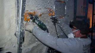 Spray Foam Flattening Tool  MasterbondSP  VacPlane Demonstrationwmv [upl. by Htepsle]