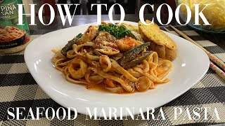 How to Cook Seafood Marinara Pasta Seafood Marinara Pasta Recipe  ChefJ Kitchen N Tours [upl. by Enowtna]