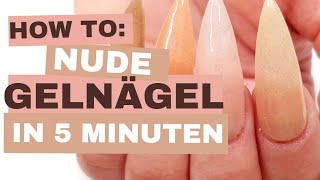 Natürliche GELNÄGEL in 5 MINUTEN nails gelnails easy [upl. by Jos871]