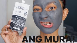 PONDS MINERAL CLAY MASK Grabe sa whitening besh [upl. by Noella831]