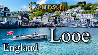 Looe  Beach tour August 2024  Most Beautiful Place in Cornwall England 🇬🇧 4K Views [upl. by Nbi]