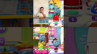 Talking Tom 2 cat shorts tom skibiditoilet reels funny shortsviral rek top [upl. by Mittel]