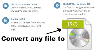 how to create iso file from files and folder  convert cddvdbluray to iso for free [upl. by Skees339]