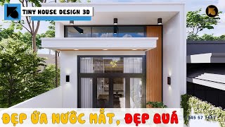 🆗 Tôi chưa từng thấy căn NHÀ CẤP 4 MÁI BẰNG nào ĐẸP thế này  Tiny house design [upl. by Yadroc]