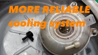 IMPROVE COOLING SYSTEM RELIABILITY VW GOLF MK75R EXPANSION TANK AND COOLANT FITTING [upl. by Ebaj]