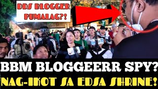 ABA TEKA BBM BLOGGER MATAPANG NA SUMOGUD SA EDSA SHRINE INUTUSAN PALA DDS NATION NAGALIT [upl. by Jacinta]