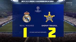 Real Madrid vs Sheriff Tiraspol 12  Champions League  28092021  Partido Completo HD [upl. by Prochora577]