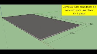 como calcular cantidades de concreto cemento arena y grava [upl. by Quenby647]