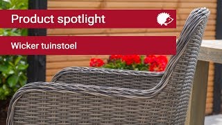 Product Spotlight Wicker eettafel stoel voor buiten [upl. by Cletus]