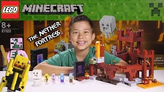 THE NETHER FORTRESS  LEGO MINECRAFT Set 21122  Unboxing Review TimeLapse Build [upl. by Layman532]