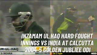 Inzamam ul Haq Hard Fought 75 Runs at Edens Garden Calcutta  Pakistan vs India  Golden Jubilee ODI [upl. by Lana]