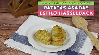 PATATAS ASADAS ESTILO HASSELBACK  Patatas al horno  Receta saludable de patatas Hasselback [upl. by Seyer562]