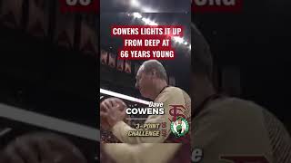 Celtics Dave Cowens DOMINATES 3POINT SHOOTOUT at 66 YRS OLD [upl. by Nahtahoj]