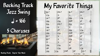 My Favorite Things 166 BPM  Backing Track [upl. by Ordnagela]