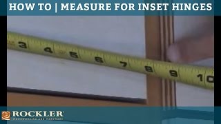 How to  Measure Doors For Inset Hinge Applications [upl. by Ajup]