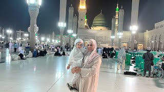 The umbrellas opening at alMasjid alNabawi Medina [upl. by Orelle]