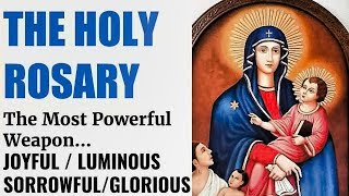 Holy Rosary Continuous Run  Joyful Luminous Sorrowful amp Glorious Mysteries Healing Deliverance [upl. by Nuncia]