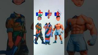 America 🇺🇸 Nepal 🇳🇵 India 🇮🇳 I Love Country  🇮🇳 Independence Day Drawing shorts art ashortaday [upl. by Eltsyrc767]