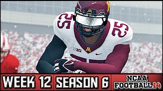 NCAA Football 14 Dynasty Week 12  Wisconsin  Battle for Paul Bunyans Axe Season 6 [upl. by Stacie418]