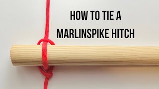 How to tie a Marlinspike Hitch [upl. by Adlesirk]