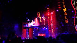 Universal Studios CityWalk 20112012 New Years Eve Countdown Fast Time 80s Rock Band Full Version [upl. by Malvie684]