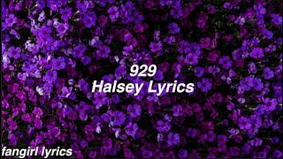 929  Halsey Lyrics [upl. by Baun]