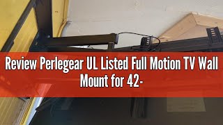 Review Perlegear UL Listed Full Motion TV Wall Mount for 4285 inch TVs up to 132 lbs TV Mount with [upl. by Occer928]