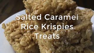 Salted Caramel Rice Krispies Treats Video [upl. by Sivatnod]