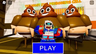 Why Are You Silent POOPY  BARRY in BARRYS PRISON RUN OBBY  GAMEPLAY ROBLOX [upl. by Malilliw]