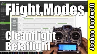 Cleanflight  Betaflight Flight Modes  HOW TO SET UP [upl. by Garrick409]