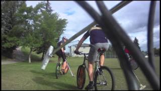 Grass court bike polo [upl. by Moyra]