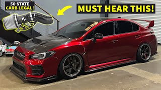 This Subaru WRX STI INTAKE Sounds So Good… LOUD TURBO NOISE [upl. by Lasala235]