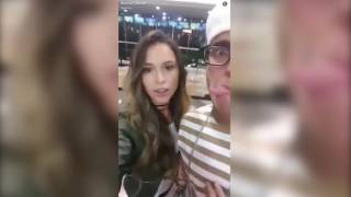 Rosmeri Marval Aran de las Casas  Corina Smit Gustavo Elis en el cine l SNAPCHAT [upl. by Anawat]