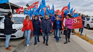 ➡️ Riqualificazione Petrolchimico mobilitazione territoriale di Cgil e Uil con sciopero di 8 ore [upl. by Adlesirc18]