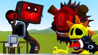 NEW ALL PHASES OF MR SUN SPRUNKI VS ALL PHASES OF MR FUN COMPUTER SPRUNKI In Garrys Mod [upl. by Nawotna]