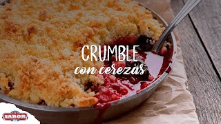 Receta de crumble con cerezas de Michigan  SaborUSA [upl. by Sivat]