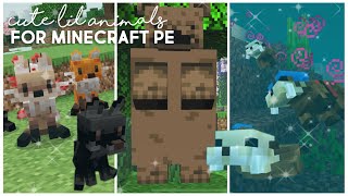 Cute Lil’ Animal Modpacks For Minecraft PEBE 🐻💞☁️ best aesthetic mcpe [upl. by Willtrude]