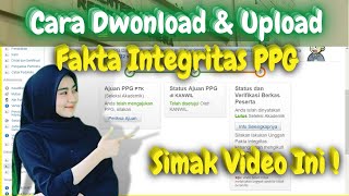 Info PPG cara dwonload dan upload fakta integritas peserta ppg lulus seleksi akademik [upl. by Sophy167]