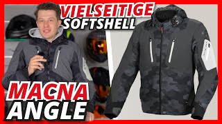 Vielseitige SoftshellMotorradjacke fürs ganze Jahr ☀️❄️  Macna Angle  Helmexpresscom [upl. by Hildagard]