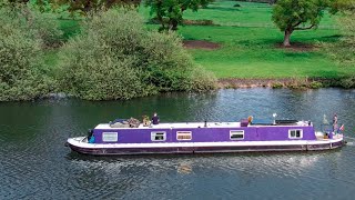 Rainy Narrowboat Journey on a River  Overcoming Increasing Currents and Low Bridges [upl. by Eked470]