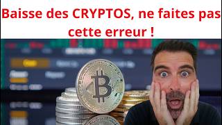 Pourquoi le Marché des Cryptos baisse   Analyse Complète de la Crise BTC ETH Altcoins [upl. by Lombardo]