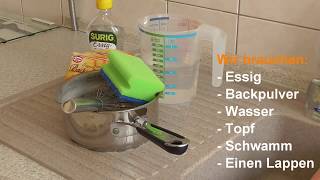 Abfluss reinigen Trick mit Backpulver und Essig 🚿 [upl. by Enilarac8]