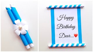 Easy amp Beautiful Birthday Greeting Card Idea • Handmade Birthday Card • birthday card for bestfriend [upl. by Melamed]