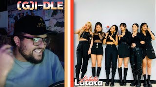 GIDLE  LATATA English Version REACTION  BOPS DOWN TO A SCIENCE [upl. by Agemo]